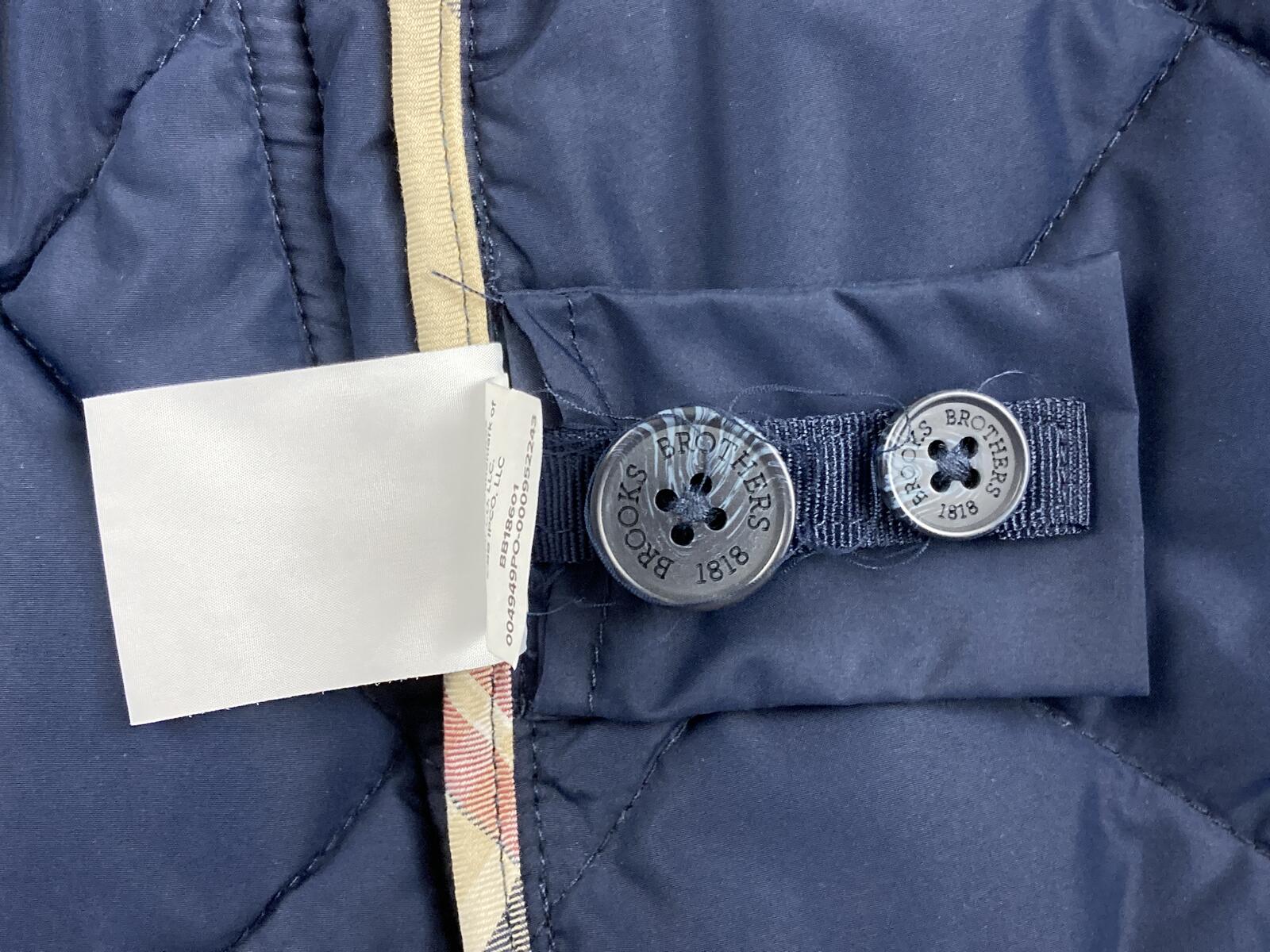 Brooks Brothers Quilted Barn Jacket Womens Navy Blue BradyPLUS Champions Club M
