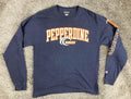 Champion Pepperdine Waves Long Sleeve Shirt Navy Blue Mens NCAA Sz Large