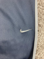 Nike Therma-FIT Training Pants Mens Navy Blue Fleece Sweatpants Open Hem Grey XL