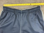 Nike Therma-FIT Training Pants Mens Navy Blue Fleece Sweatpants Open Hem Grey XL