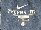 Nike Therma-FIT Training Pants Mens Navy Blue Fleece Sweatpants Open Hem Grey XL