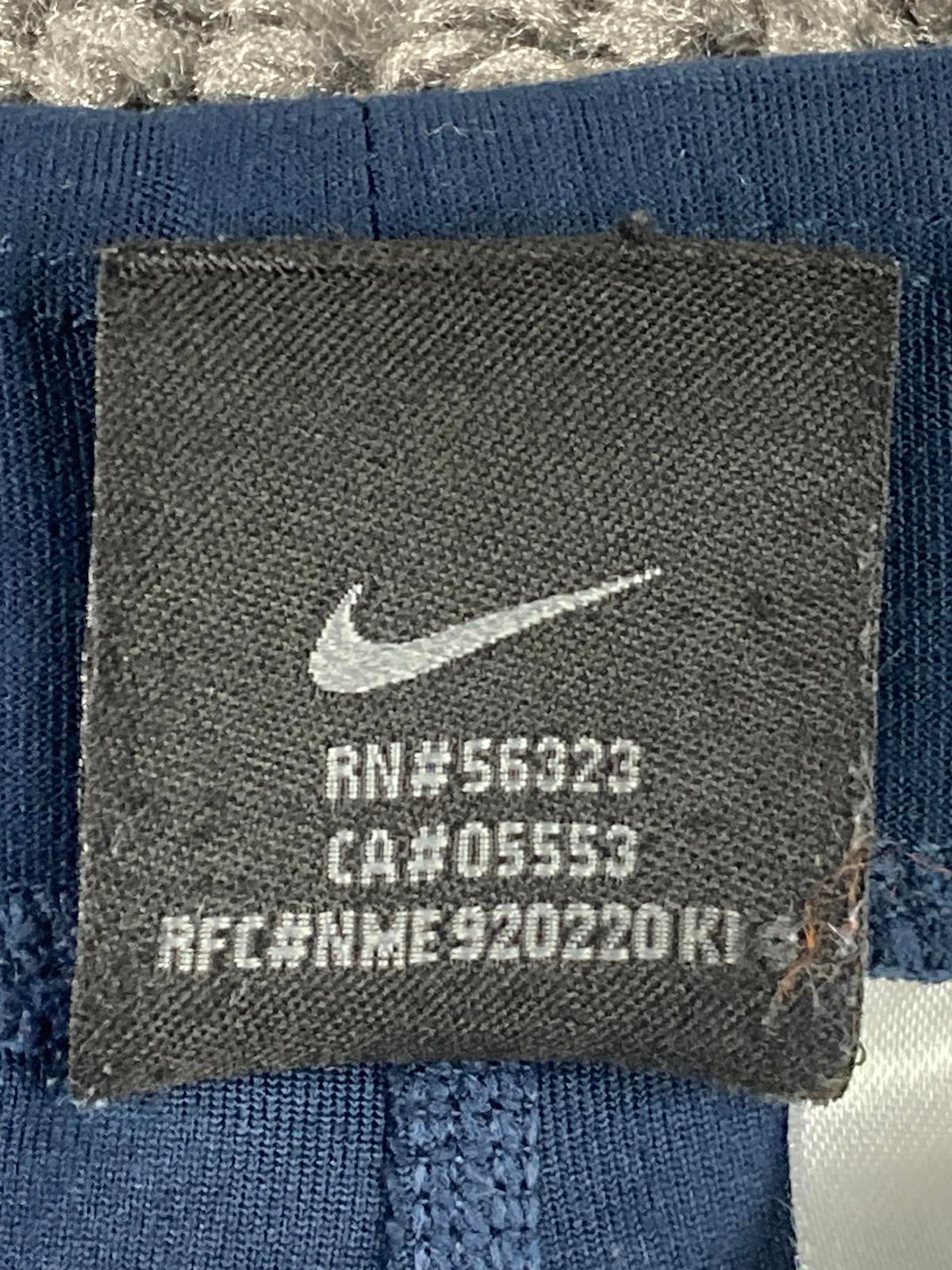 NIKE Dri-FIT Women's S(4-6) Navy Blue Orange Capri Athletic Leggings Running Gym