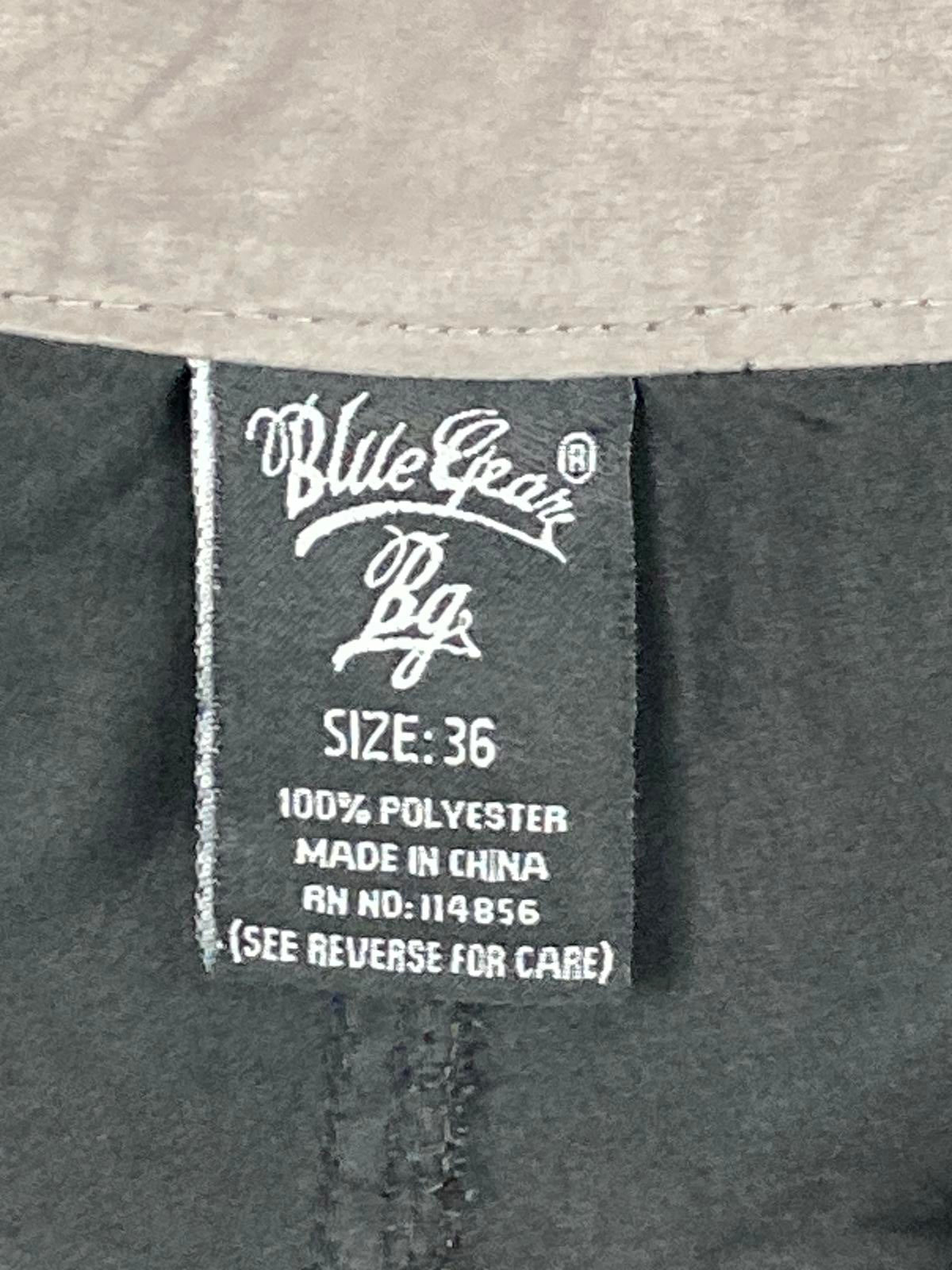 Blue Gear Cargo Shorts Mens Size 36 Black Utility Work Hiking Pockets