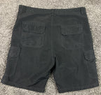 Blue Gear Cargo Shorts Mens Size 36 Black Utility Work Hiking Pockets