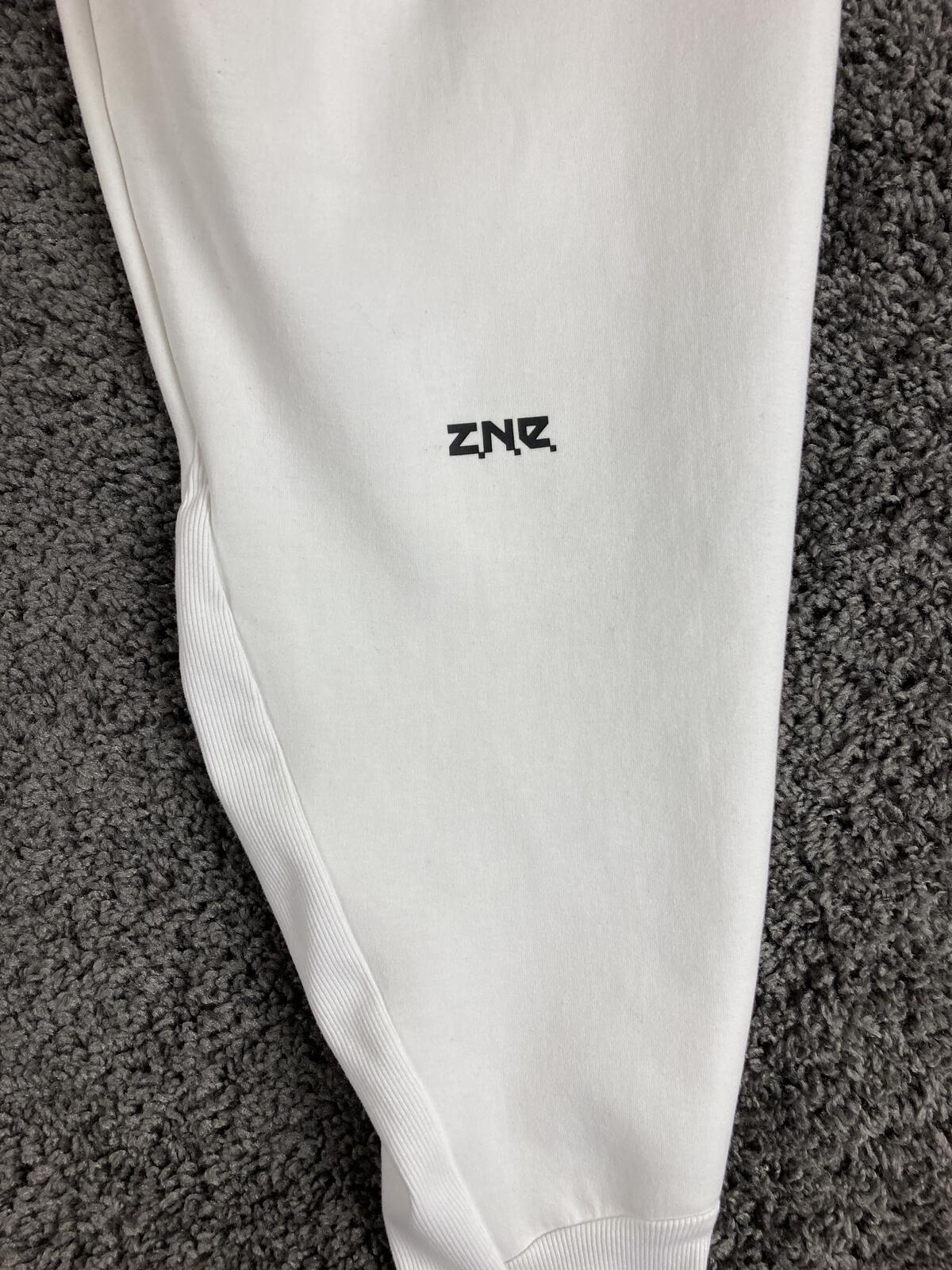 Adidas ZNE Pants Mens White AEROREADY Tapered Joggers Sweatpants Sz XL