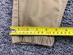 Ezekiel Jogger Pants Mens 32 Khaki Stretch Chino Tapered Elastic Gathered Ankle