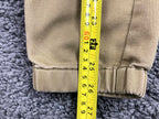 Ezekiel Jogger Pants Mens 32 Khaki Stretch Chino Tapered Elastic Gathered Ankle