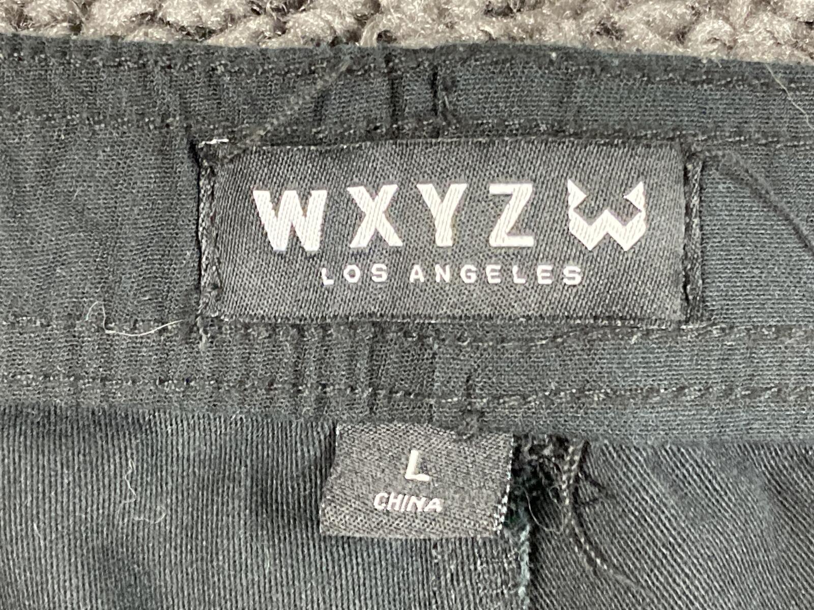 WXYZ Los Angeles Men's Tech Cargo Jogger Pants Black Drawstring Utility  Size L