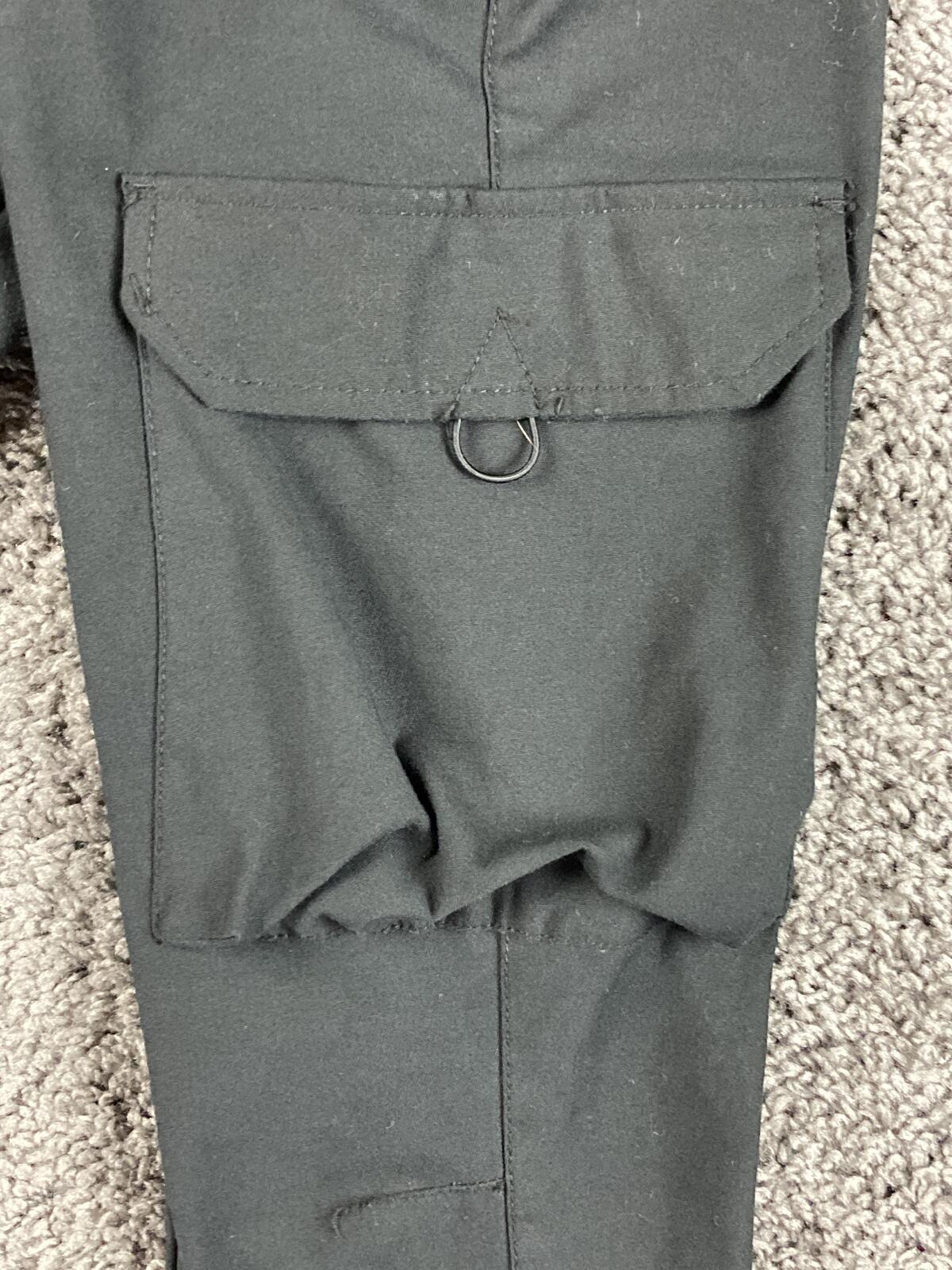 WXYZ Los Angeles Men's Tech Cargo Jogger Pants Black Drawstring Utility  Size L