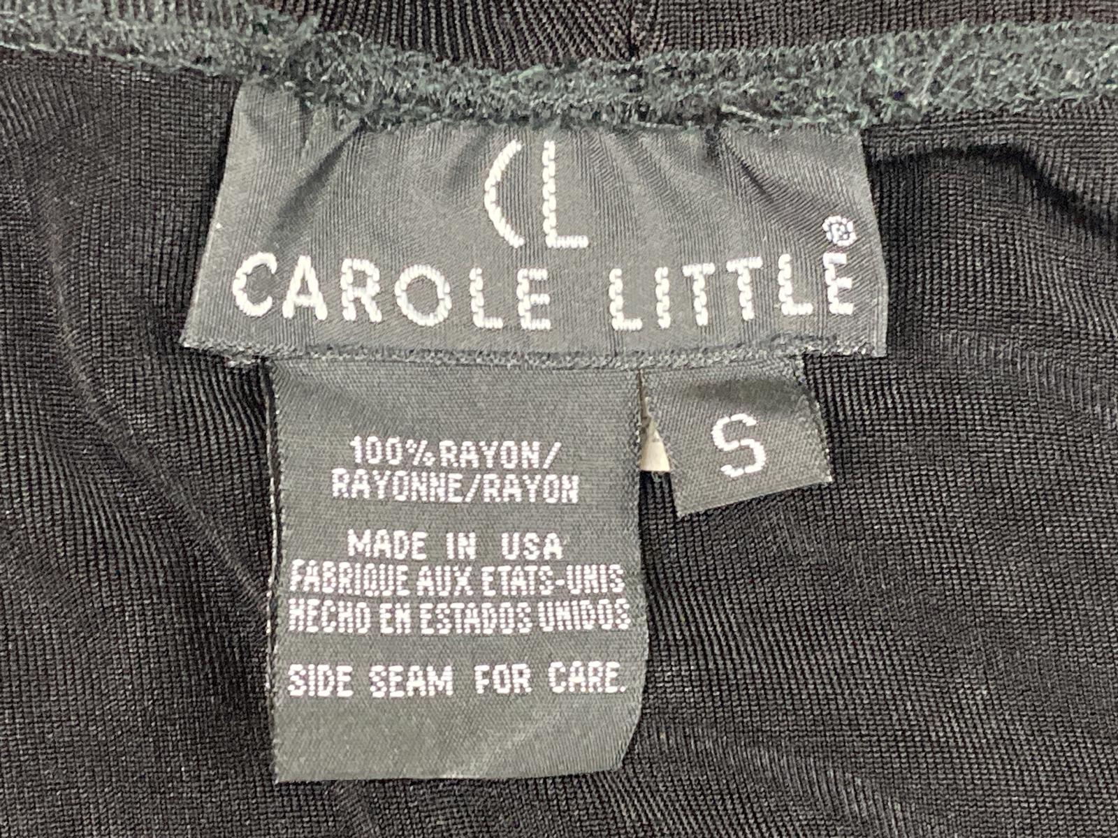 Carole Little Vintage Black Maxi Skirt Womens Small USA