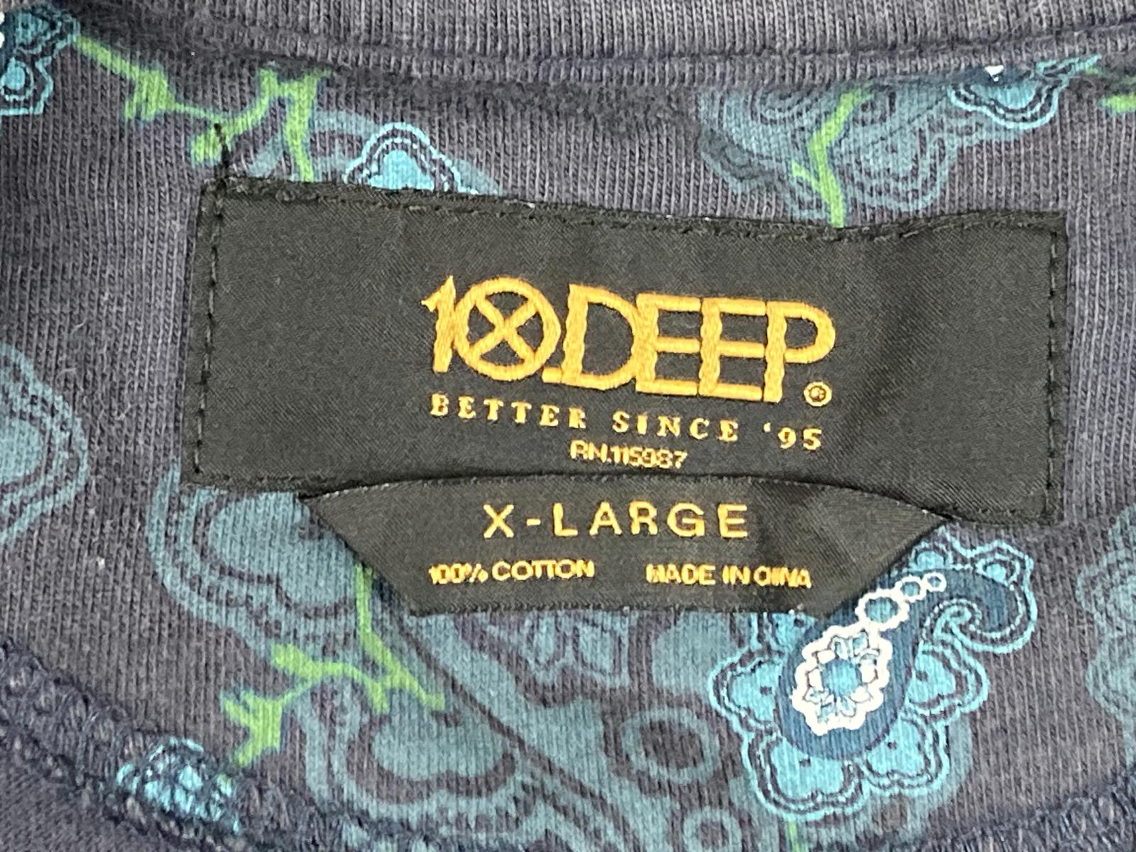 10 Deep 10th Div Garment Supply Paisley Graphic Shirt Mens XL