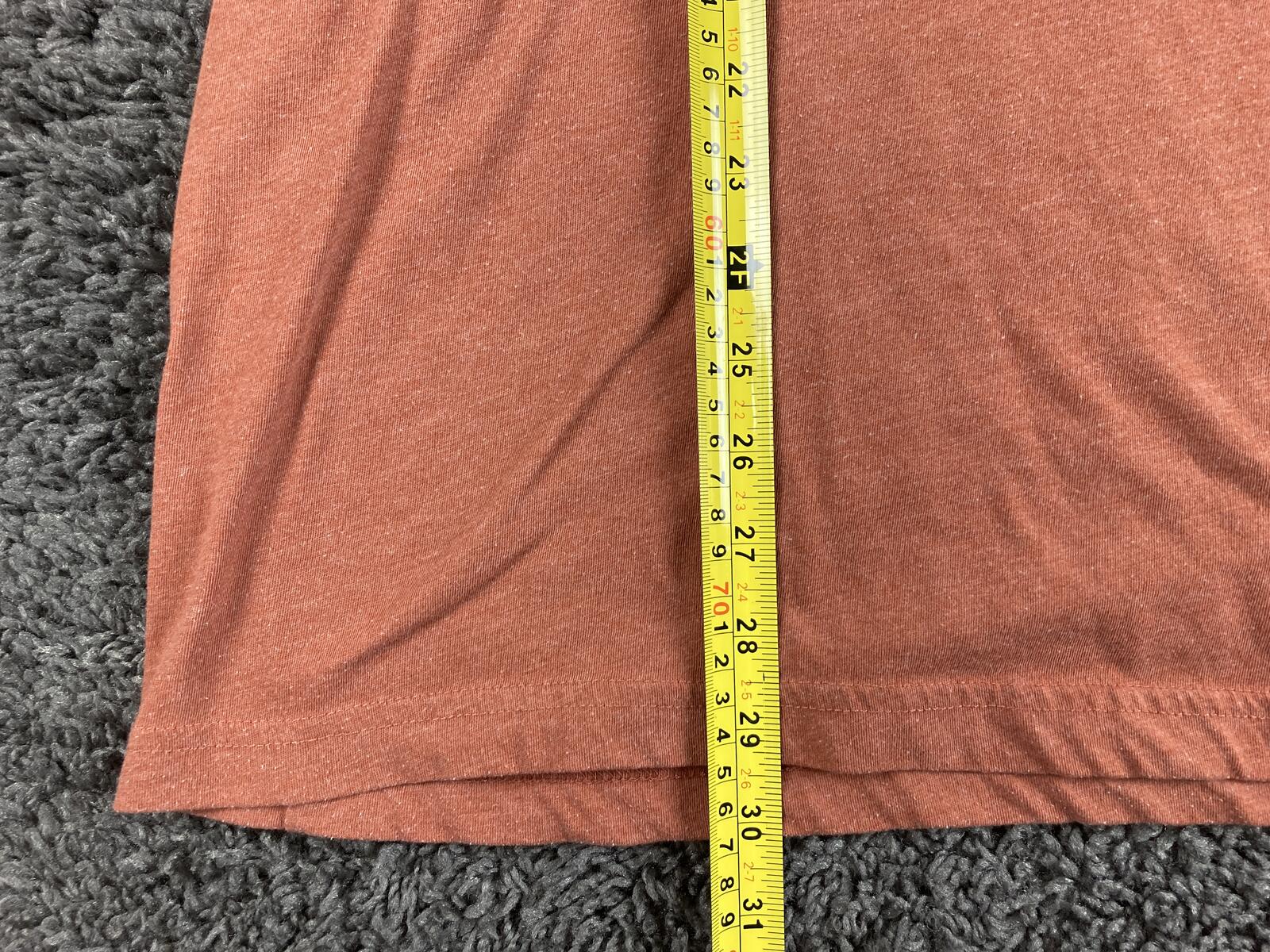 Hurley Mens XL Orange Heather Hexagon Sunset Logo Graphic T-Shirt Premium Fit