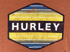 Hurley Mens XL Orange Heather Hexagon Sunset Logo Graphic T-Shirt Premium Fit