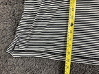 Fairway & Greene Men’s Polo Shirt Mercerized Cotton Striped Golf Black White XL