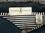 Fairway & Greene Men’s Polo Shirt Mercerized Cotton Striped Golf Black White XL