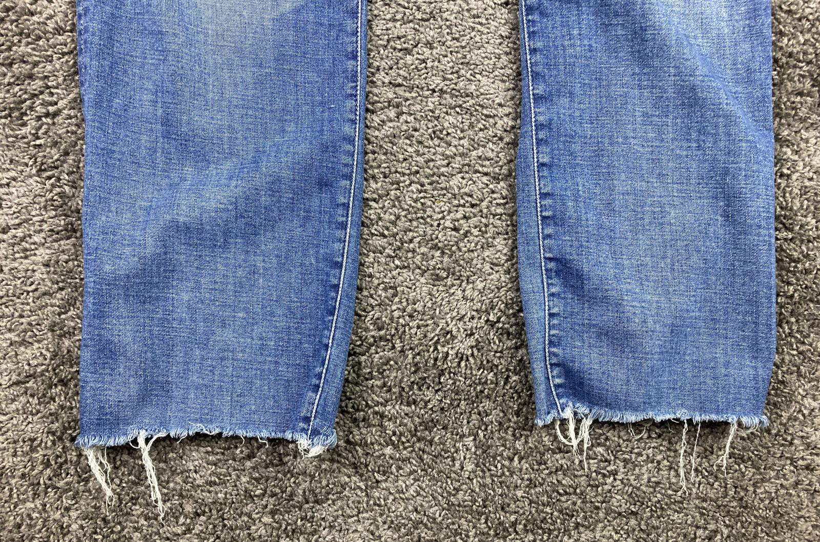 7 For All Mankind Austyn Mens Jeans 38 Blue Stretch Denim Raw Hem