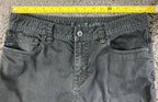 prAna Bridger Slim Fit Pants Men Black Organic Cotton Stretch Hiking Casual