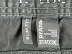 prAna Bridger Slim Fit Pants Men Black Organic Cotton Stretch Hiking Casual