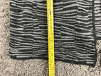 Vince Camuto Open Cardigan Sweater Women's Black Gray Zebra Print  Sz Medium