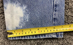 PacSun 90s Boyfriend Jeans Womens Sz 23 Blue Bleach Splatter Tie Dye 100% Cotton
