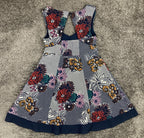 Maeve Anthropologie Fairchild Floral Fit Flare V Neck Racerback Dress Womens M