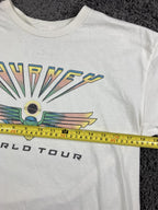 Journey Band T-Shirt  White World Tour Graphic Vinyl Icons Rock Music 2023 Sz S