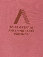 Athleta Allyson Felix Legend Tee  Canyon Coral Patience Graphic T-Shirt Sz M