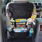 Lusso Gear Car Back Seat Organizer Black Travel Storage Hanging Bag Kids Baby