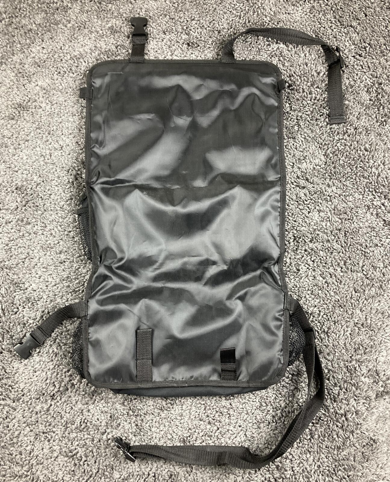 Lusso Gear Car Back Seat Organizer Black Travel Storage Hanging Bag Kids Baby