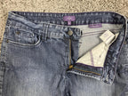 NYDJ Marilyn Straight Leg Jeans Wash Lift Tuck Made in USA Blue Denim Sz 12 M