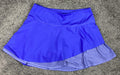 Athleta Ace Mesh Skort Size L Blue Tennis Golf Running Built In Shorts
