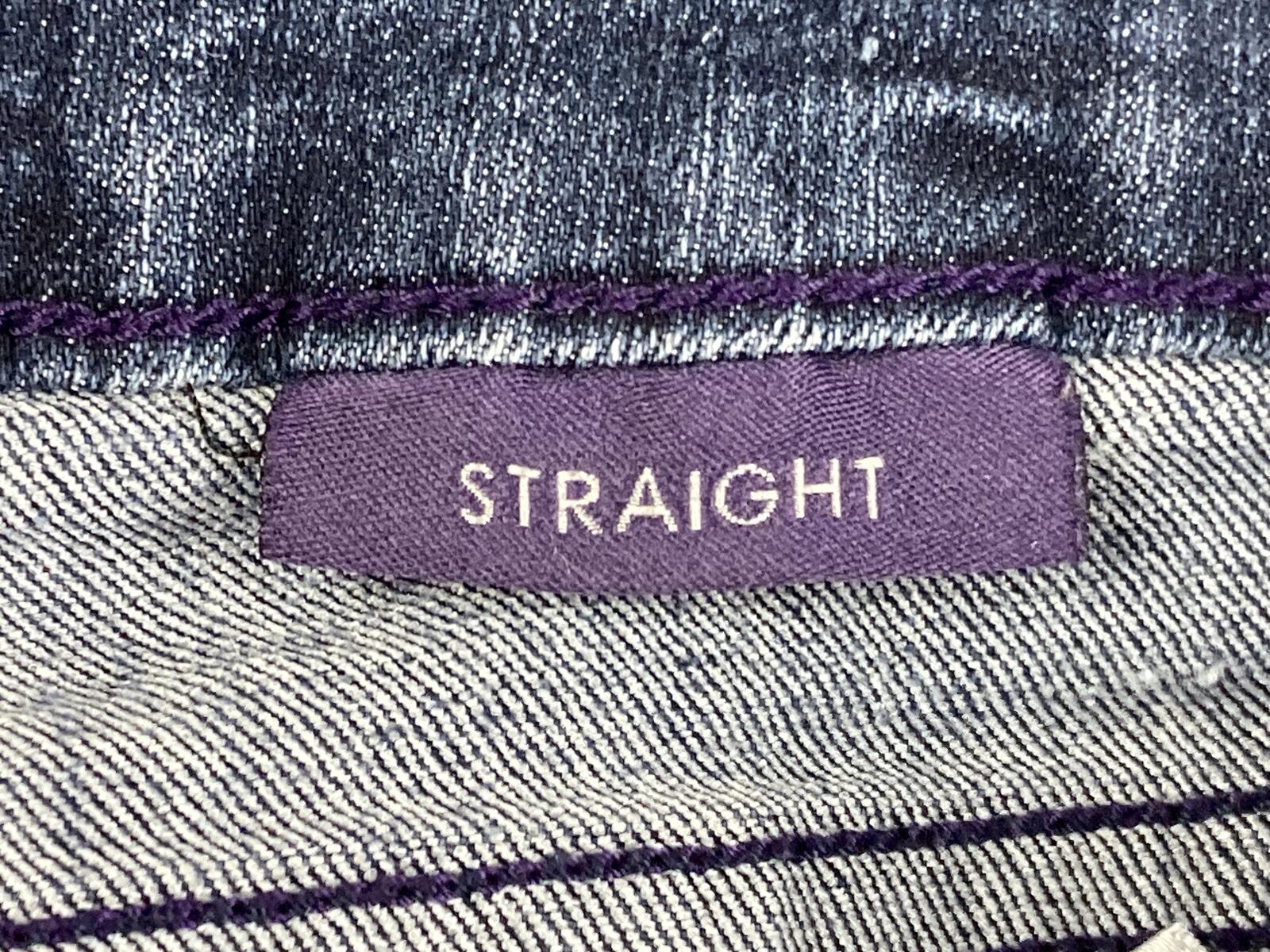 NYDJ Marilyn Straight Leg Jeans Wash Lift Tuck Made in USA Blue Denim Sz 12 M