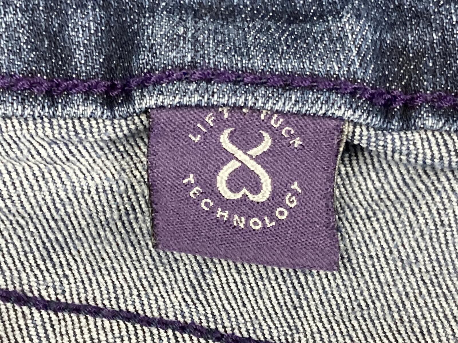 NYDJ Marilyn Straight Leg Jeans Wash Lift Tuck Made in USA Blue Denim Sz 12 M