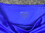 Athleta Ace Mesh Skort Size L Blue Tennis Golf Running Built In Shorts