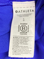 Athleta Ace Mesh Skort Size L Blue Tennis Golf Running Built In Shorts