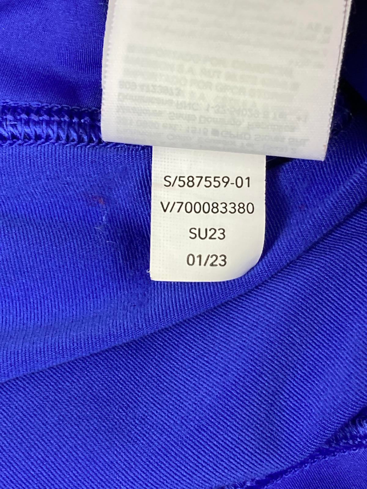 Athleta Ace Mesh Skort Size L Blue Tennis Golf Running Built In Shorts