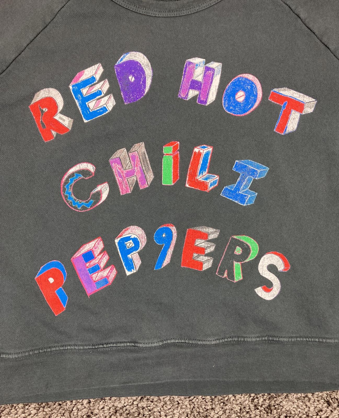 Letluv Anthropologie Red Hot Chili Peppers Sweatshirt Small Grey