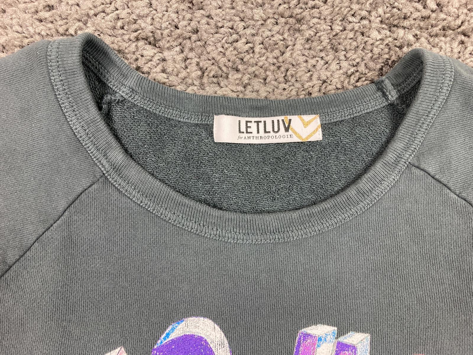 Letluv Anthropologie Red Hot Chili Peppers Sweatshirt Small Grey