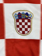 Croatia Soccer Jersey Kramarić #9 Men's Red White Checkered Home Football Kit XL