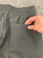 Luuna Astra Jogger Scrub Pants Womens Petite Size S Black Cargo Pockets NWT