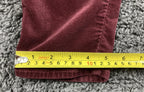 J Brand Maria High Rise Skinny Corduroy Jeans Oxblood Red Velvet Maroon Sz 30