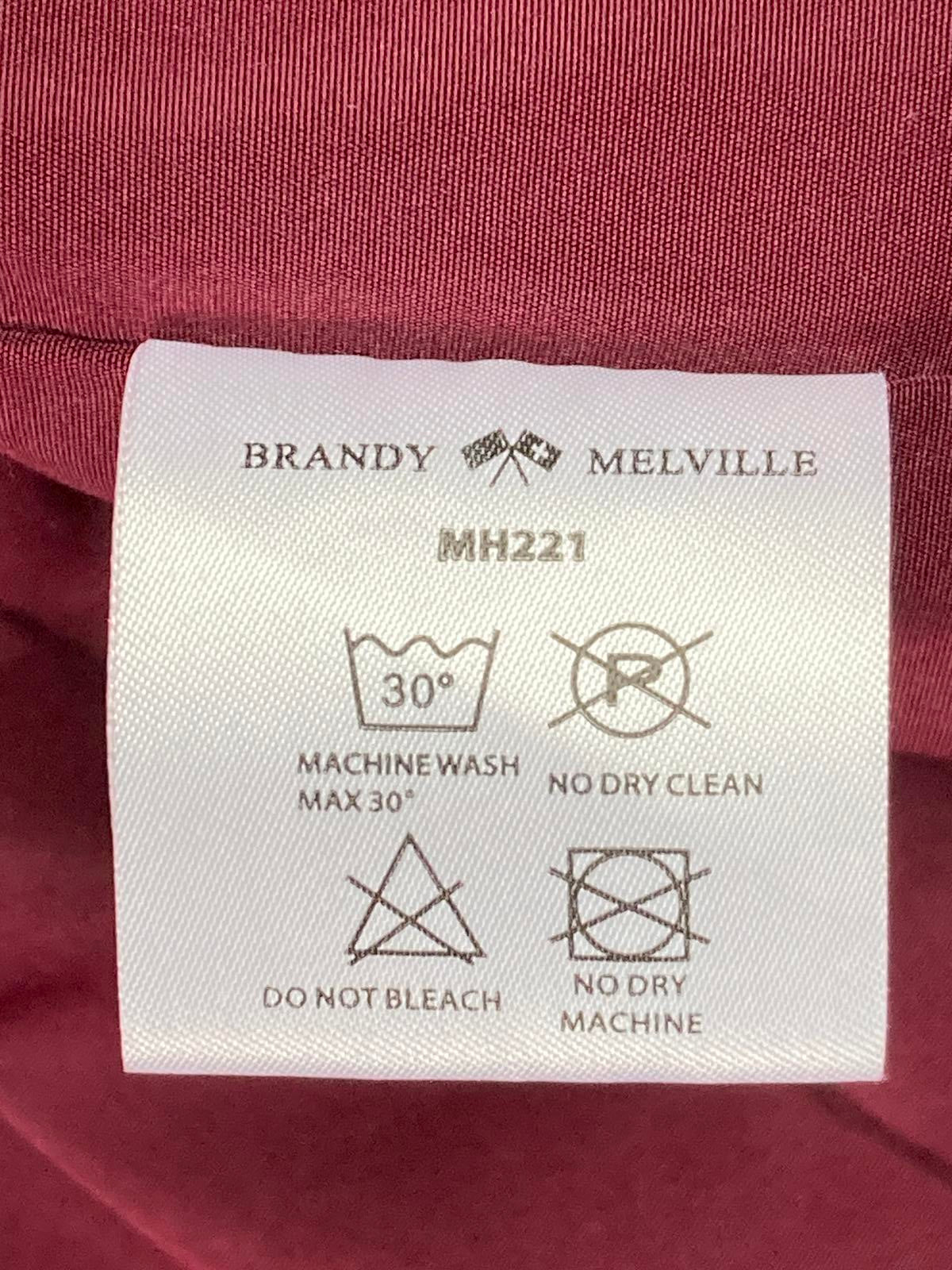 Brandy Melville Teddy Sherpa Fleece Full Zip Jacket Burgundy Womens Large