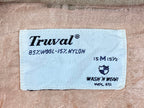 Vintage Truval Wool Mens Medium 15 1/2 Tan Button Up Long Sleeve Shirt