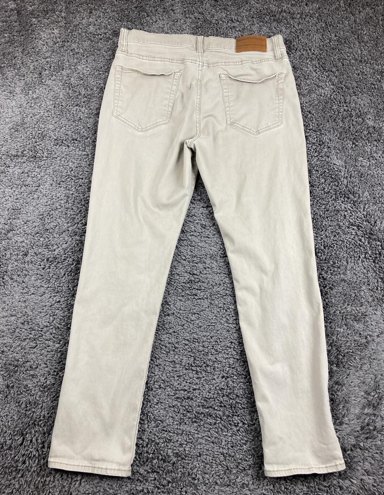 Lucky Brand 121 Slim Straight Beige Jeans 33x30