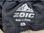 Zoic Mens Mountain Bike Shorts Tan Stretch Waist Zip Pockets Size L