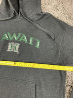 Vintage University of Hawaii Hoodie Mens Gray Rainbow Warriors 2000s NCAA Sz L