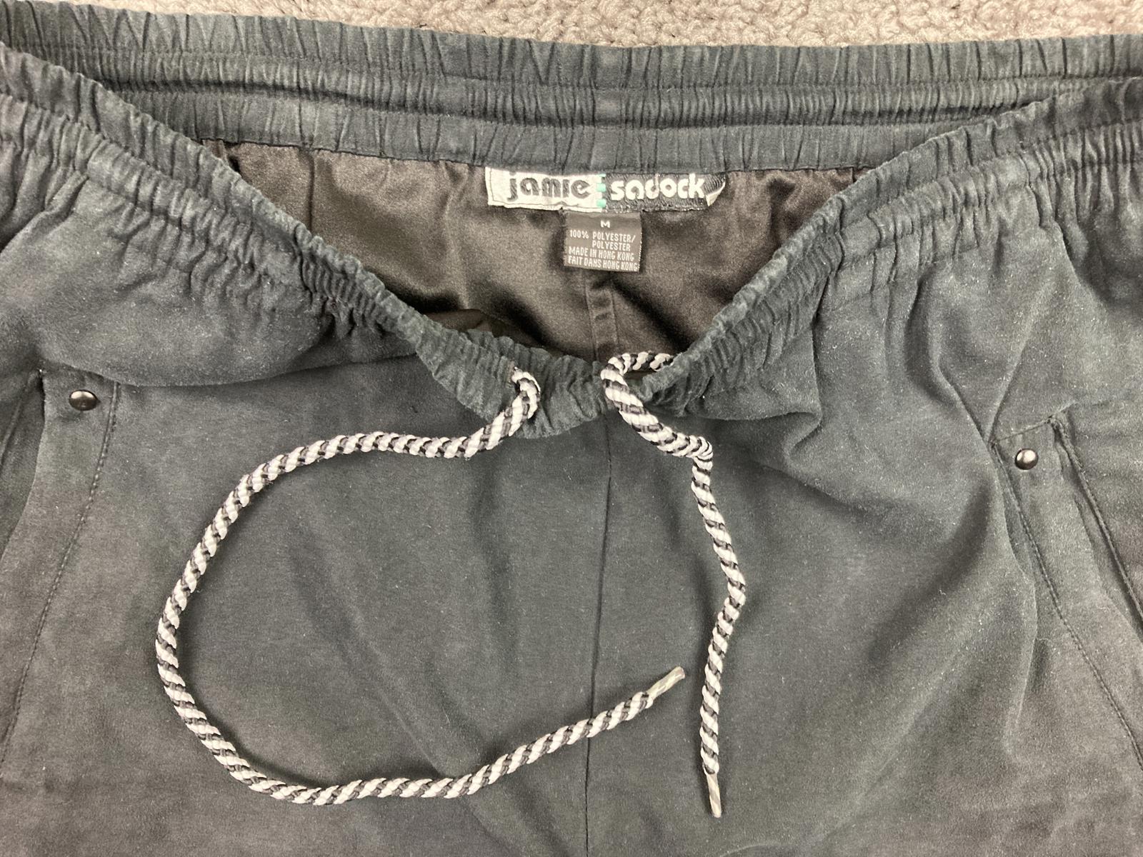 Jamie Sadock Lined Golf Pants Womens Size M Black Ankle Zip Vents