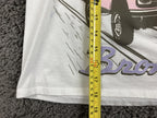 Ford Bronco Graphic T-Shirt Womens White Pink Sunset Retro Hybrid Boxy Tee Sz L