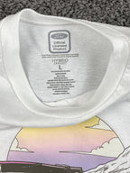 Ford Bronco Graphic T-Shirt Womens White Pink Sunset Retro Hybrid Boxy Tee Sz L