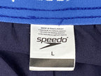 Speedo Men's Blue Volley Lined Swim Trunks 5.5" Inseam Board Shorts Pockets L